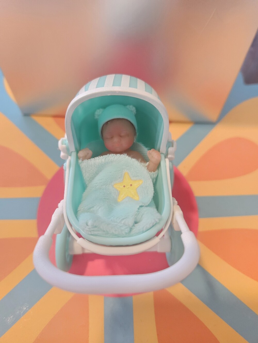Zuru Mini Baby Doll with stroller and mint blanket. - Picture 7 of 7
